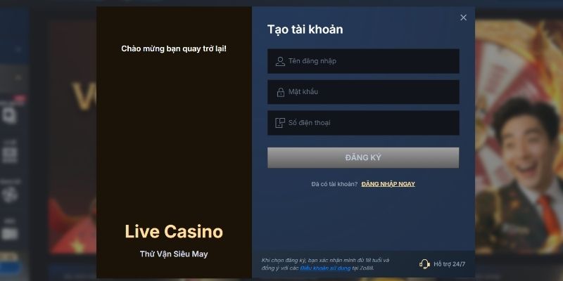 Hướng dẫn đăng ký dễ hiểu cho tân thủ tham gia tại nhà cái