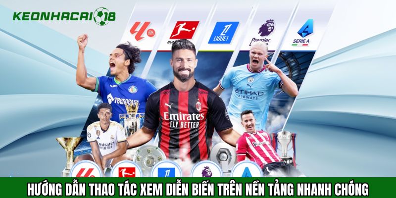 Hướng dẫn thao tác xem diễn biến trên nền tảng nhanh chóng